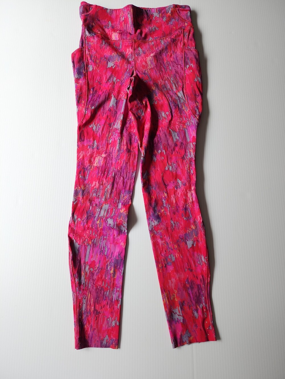 Lululemon Fast & Free High-Rise Tight 28” Pockets- Spliced Weave Tone Pow SZ 8